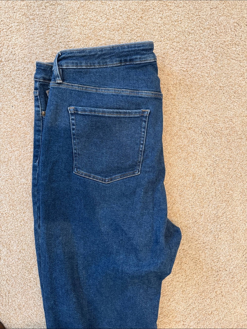 Ava & Viv Dark Blue High-Rise Straight Jeans - Picture 3 of 5